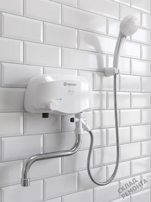 Фото Водонагреватель проточный Thermex Arion 3500 combi л. – купить в Южно-Сахалинске: цена, описание, фото. Интернет-магазин 1