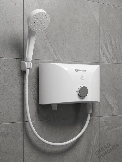 Фото Водонагреватель проточный Thermex Vetro 5500 shower л. – купить в Южно-Сахалинске: цена, описание, фото. Интернет-магазин 1