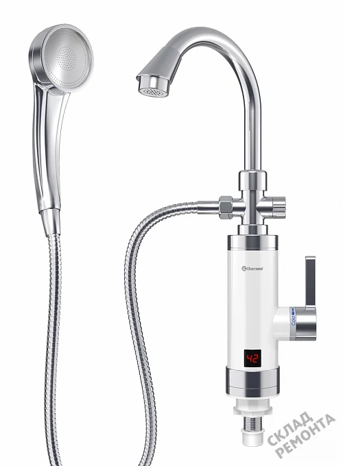 Фото Водонагреватель проточный Thermex Focus 3000 л. – купить в Южно-Сахалинске: цена, описание, фото. Интернет-магазин 1