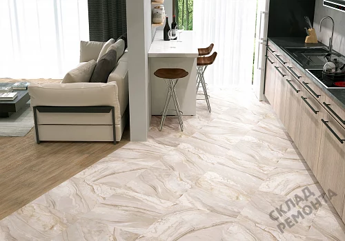 Фото Керамогранит лаппатированный Alma Ceramica Мэджик GFU04MGC47L серый 600*600*9 – купить в Южно-Сахалинске: цена, описание, фото. Интернет-магазин 2