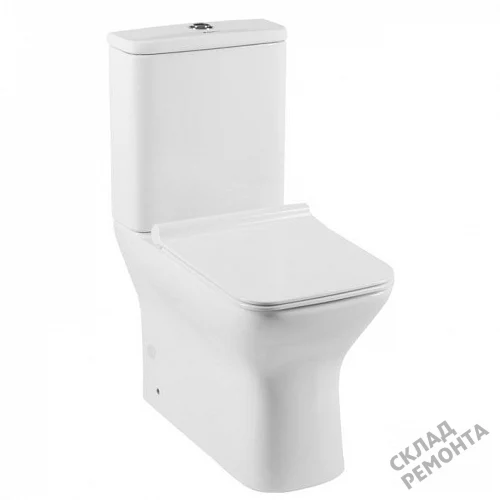 Фото Унитаз напольный Aquanet Cube-C 210759 безободковый купить в Южно-Сахалинске: цена, описание, фото. Интернет-магазин 5