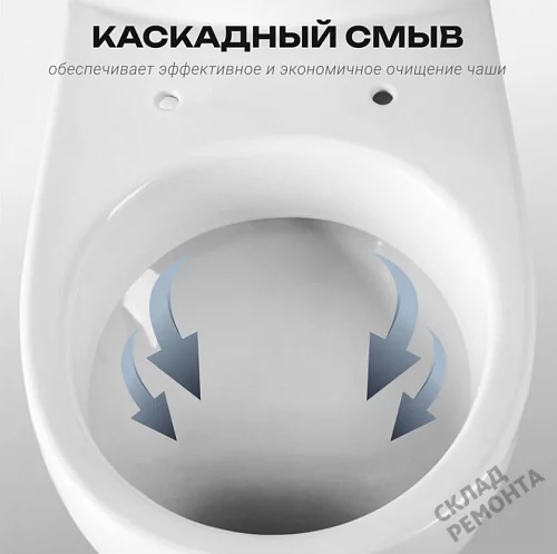Фото Унитаз компакт напольный Santeri Ультра купить в Южно-Сахалинске: цена, описание, фото. Интернет-магазин 3