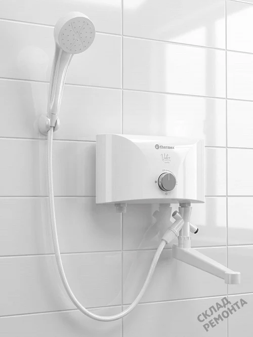 Фото Водонагреватель проточный Thermex Vetro 5500 combi л. – купить в Южно-Сахалинске: цена, описание, фото. Интернет-магазин 1