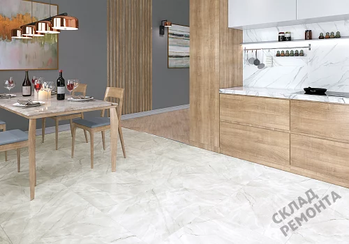 Фото Керамогранит лаппатированный Alma Ceramica Ларедо GFU04LRD70L светло-серый 600*600*9 – купить в Южно-Сахалинске: цена, описание, фото. Интернет-магазин 2