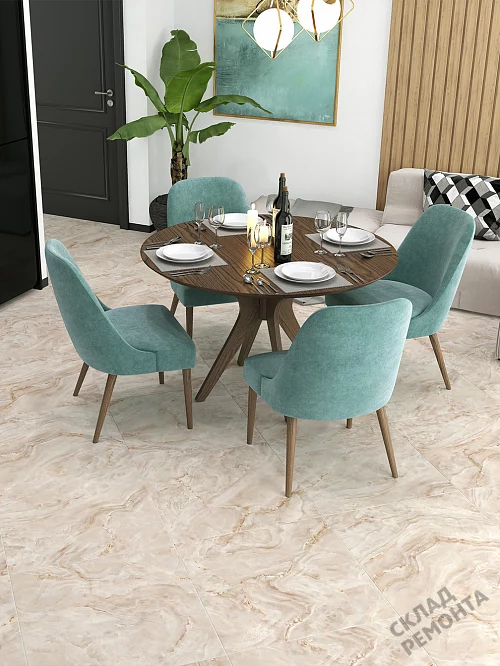 Фото Керамогранит лаппатированный Alma Ceramica Невада GFU04NVD40L бежевый 600*600*9 – купить в Южно-Сахалинске: цена, описание, фото. Интернет-магазин 1