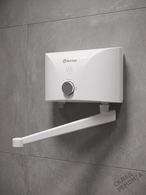 Фото Водонагреватель проточный Thermex Vetro 5500 tap л. – купить в Южно-Сахалинске: цена, описание, фото. Интернет-магазин 1