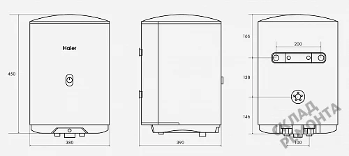 Фото Водонагреватель накопительный Haier ES30V-A1 30 л. – купить в Южно-Сахалинске: цена, описание, фото. Интернет-магазин 6