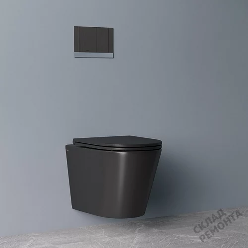 Фото Унитаз подвесной Iddis Калипсо CALR3BMi25 безободковый купить в Южно-Сахалинске: цена, описание, фото. Интернет-магазин 3