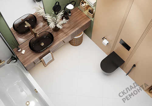 Фото Керамогранит матовый Alma Ceramica Твин GFU04WIN00R белый 600*600*9 – купить в Южно-Сахалинске: цена, описание, фото. Интернет-магазин 2