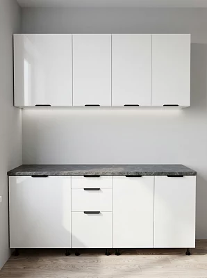 Кухонный гарнитур Leko Аттика 1,8 м норд глянец