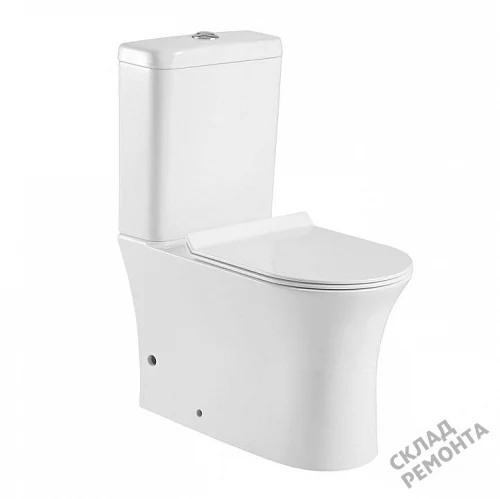 Фото Унитаз напольный Aquanet Roll-C 210764 безободковый купить в Южно-Сахалинске: цена, описание, фото. Интернет-магазин 6