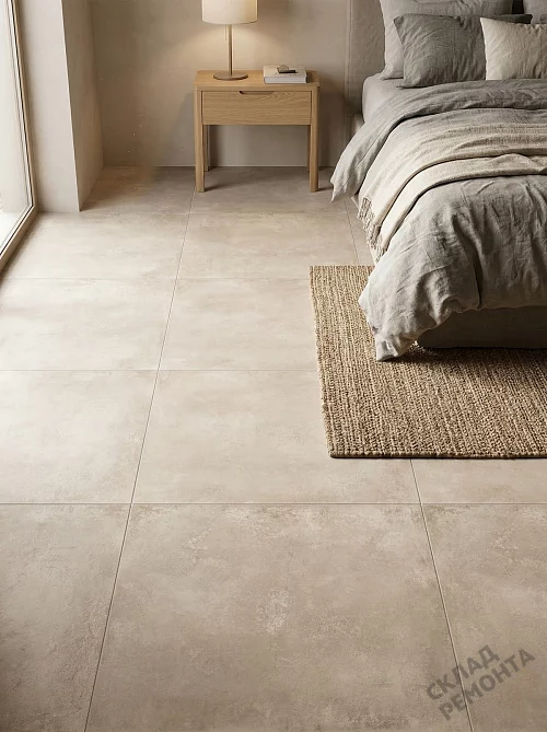 Фото Керамогранит матовый Alma Ceramica Тотем GFU6060TTM40R бежевый 600*600*9 – купить в Южно-Сахалинске: цена, описание, фото. Интернет-магазин 1