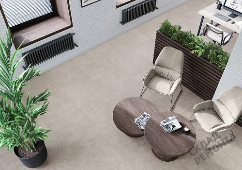Фото Керамогранит матовый Alma Ceramica Берлин GFU04BLN70R коричневый 600*600*9 – купить в Южно-Сахалинске: цена, описание, фото. Интернет-магазин 2
