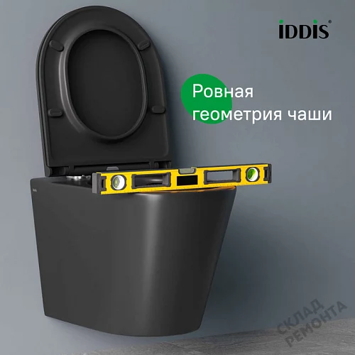 Фото Унитаз подвесной Iddis Калипсо CALR3BMi25 безободковый купить в Южно-Сахалинске: цена, описание, фото. Интернет-магазин 5