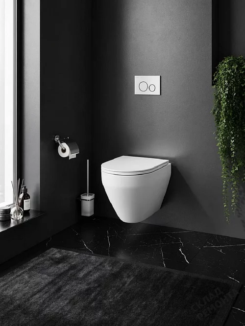 Фото Унитаз подвесной Am.Pm Spirit V2.0 C701700WH безободковый купить в Южно-Сахалинске: цена, описание, фото. Интернет-магазин 1