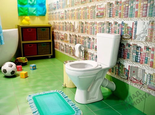 Фото Унитаз компакт напольный Rosa Детский стандарт купить в Южно-Сахалинске: цена, описание, фото. Интернет-магазин 2